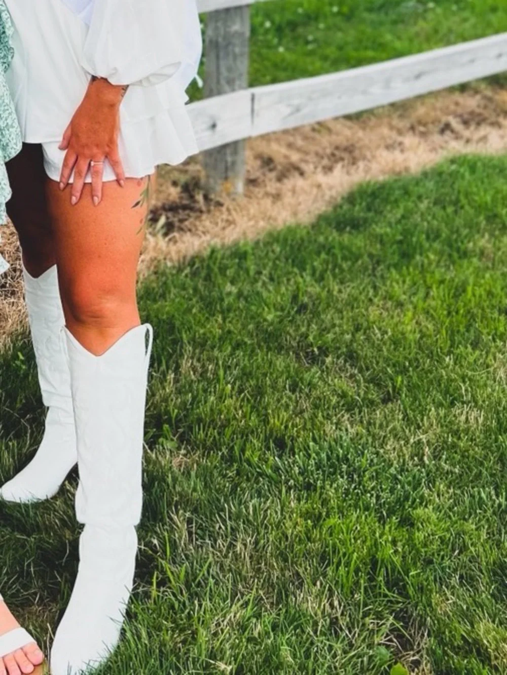 White Western Cowboy Boots